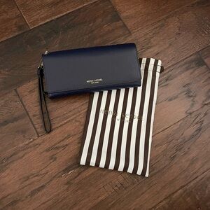 Henri Bendel Navy Blue wristlet